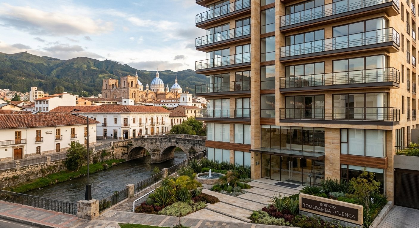 Edificio de empresa constructora en Cuenca Ecuador - Imagen ilustrativa