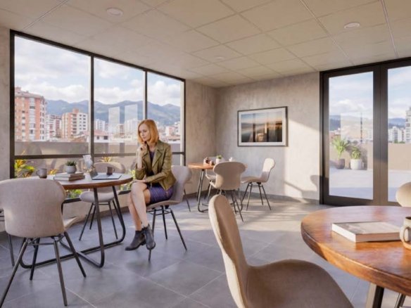 Espacio de coworking y lectura en Riviere, Cuenca